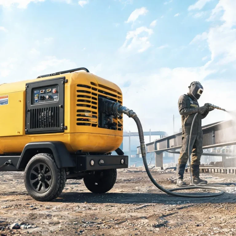 2024 New Diesel Portable Air Compressor for Sandblasting Projects