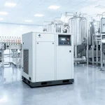 Class 0 Dry Screw Compressor Beverage Factory Installation Case