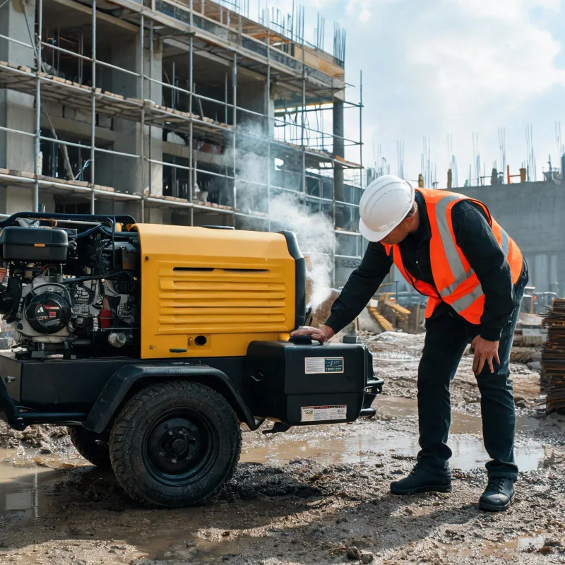 Common Failures and Diagnoses for Diesel Portable Air Compressors on Construction Sites
