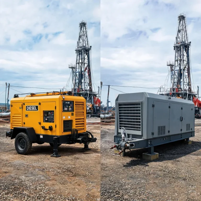 Comparing Diesel Portable Air Compressors vs Electric Stationary for Oil & Gas Drilling