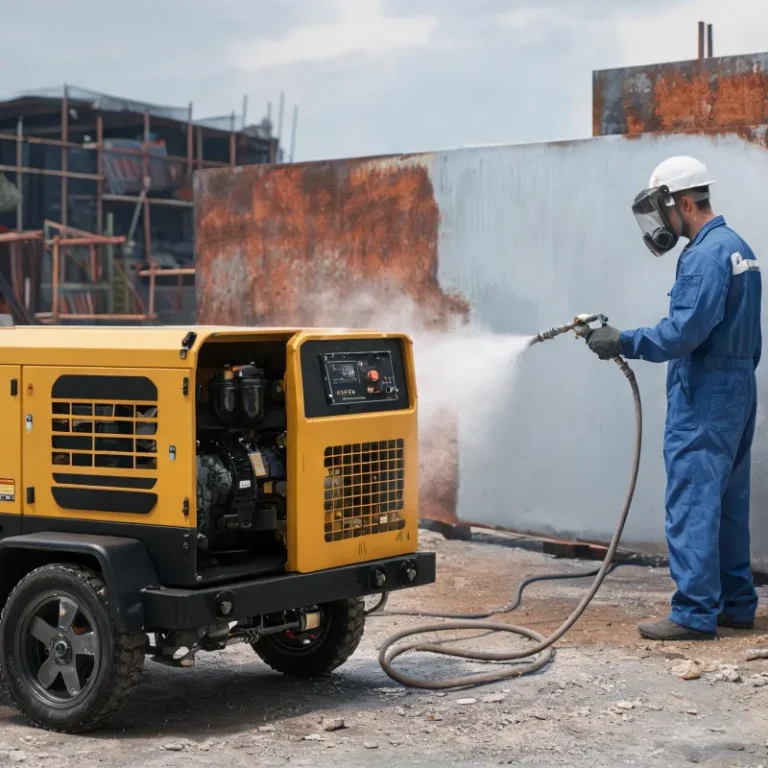 Cost Breakdown: Diesel Portable Air Compressor for Sandblasting Rust Removal
