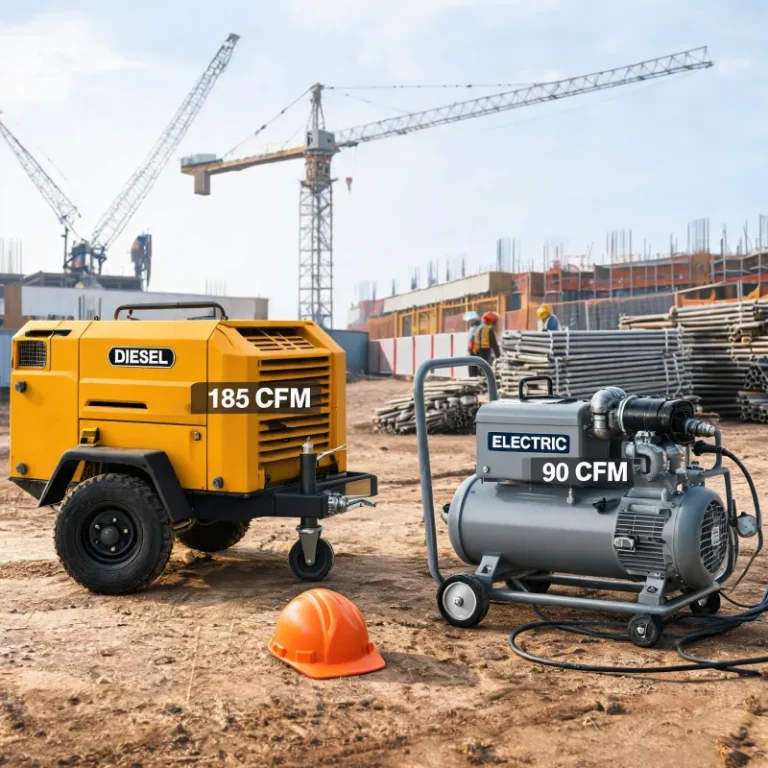 Diesel Portable Air Compressor: CFM Comparison Against Electric Portable Units