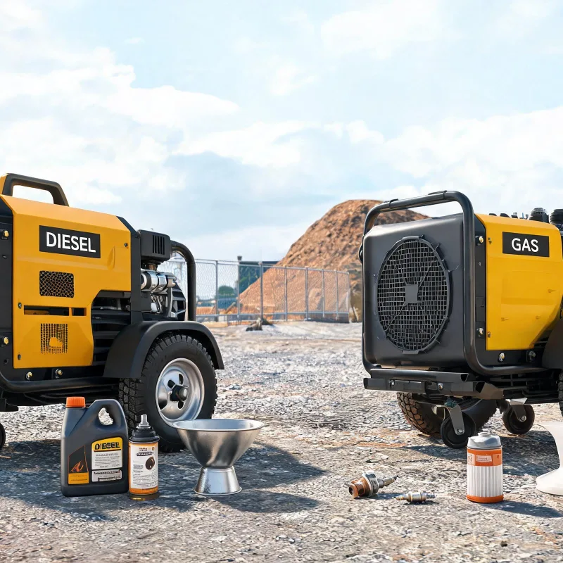 Diesel Portable Air Compressor Routine Maintenance: Compare With Gas Portable Units