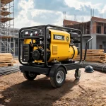 Diesel Portable Air Compressor for Independent Small Business Contractor Jobs