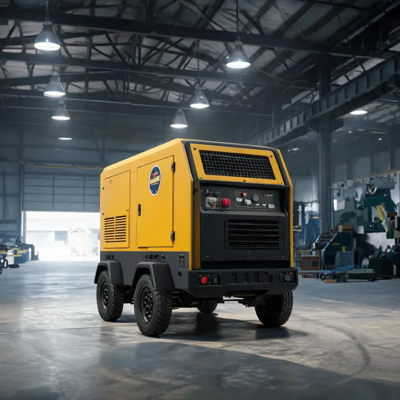 Diesel Portable Air Compressor for Large Factory Temporary High Capacity Air Demand