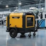 Diesel Portable Air Compressor for Temporary PET Blowing Line Expansion