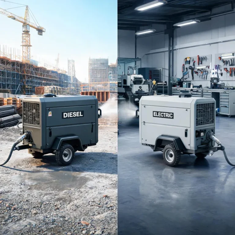 Diesel Portable Air Compressor vs Electric: Industrial Job Site Selection