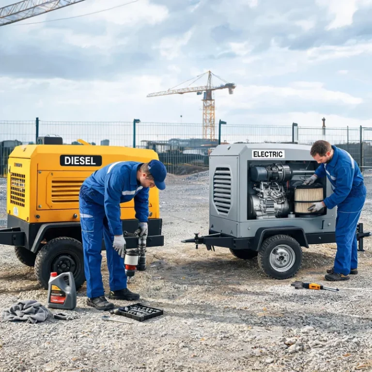 Diesel Portable Air Compressor vs Electric: Maintenance Differences Explained