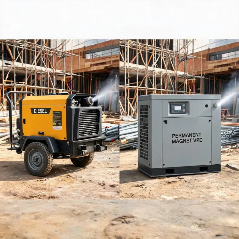Diesel Portable Air Compressor vs Electric Stationary Permanent Magnet VFD Screw: Which To Pick?