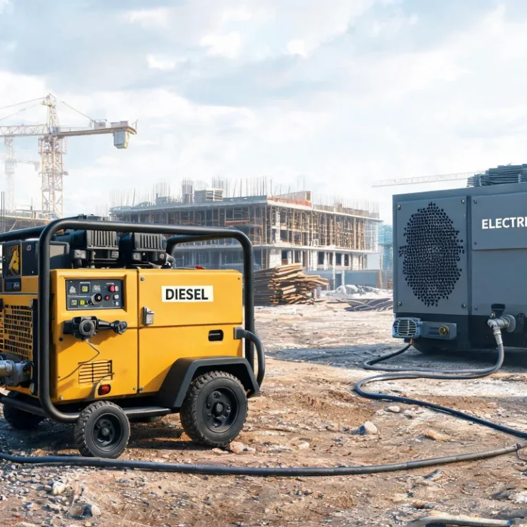Diesel Portable Air Compressor vs Electric Stationary for Job Site Selection
