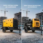 Diesel Portable Screw vs Reciprocating Air Compressors: A Field Selection Guide
