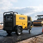 Diesel-Powered Portable Air Compressors for Road Construction Projects