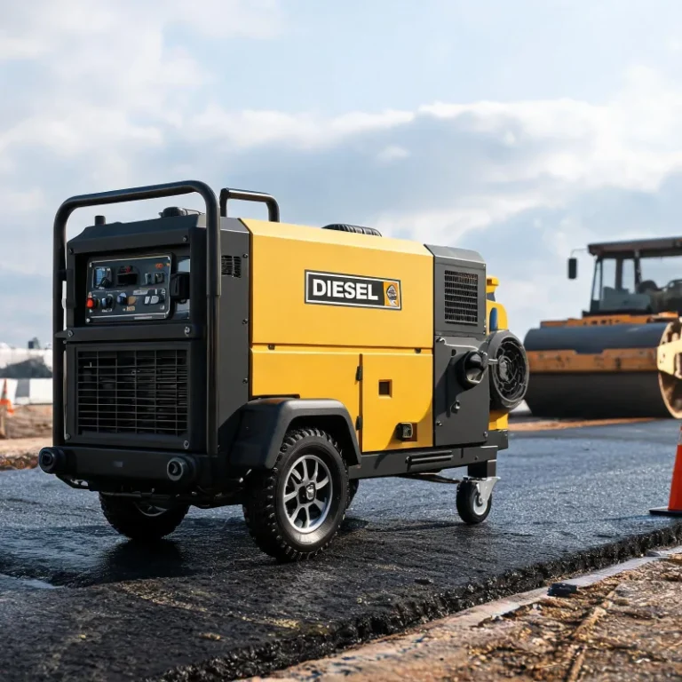 Diesel-Powered Portable Air Compressors for Road Construction Projects