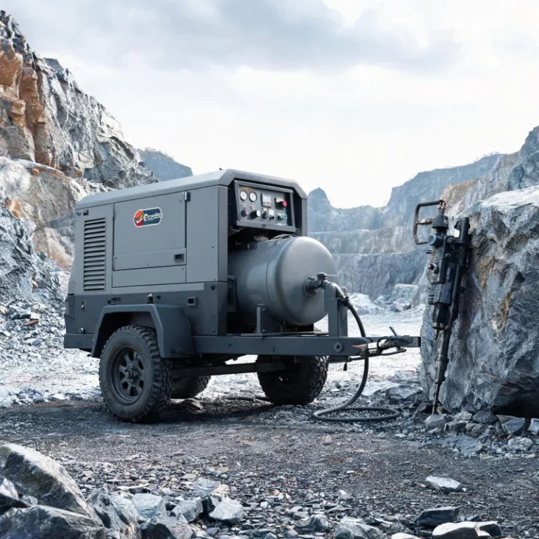 Heavy Duty Portable Mining Air Compressor for Rock Drilling Operations
