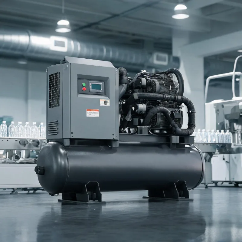 High Pressure Two-Stage Air Compressors for PET Bottle Blowing Production Lines