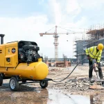 How Diesel Portable Air Compressors Function on Construction Engineering Sites