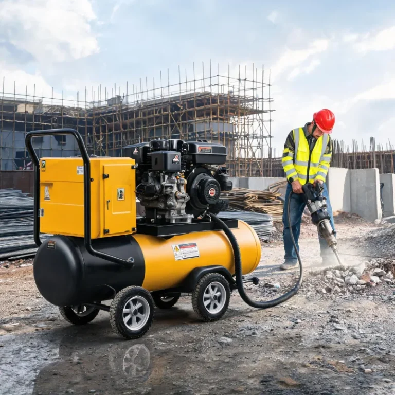 How Does a Quiet-Specialized Diesel Portable Air Compressor Work On Jobsites