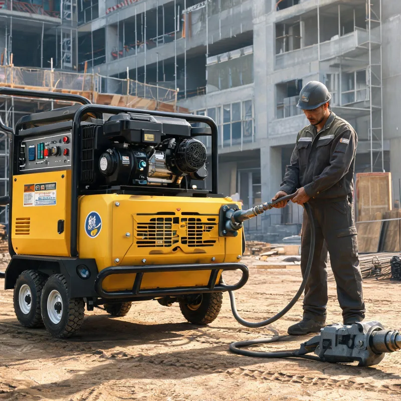 How a Quiet Diesel Portable Air Compressor Works for Field Industrial Use
