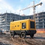 Low Fuel Consumption Mobile Diesel Air Compressor for Construction Sites