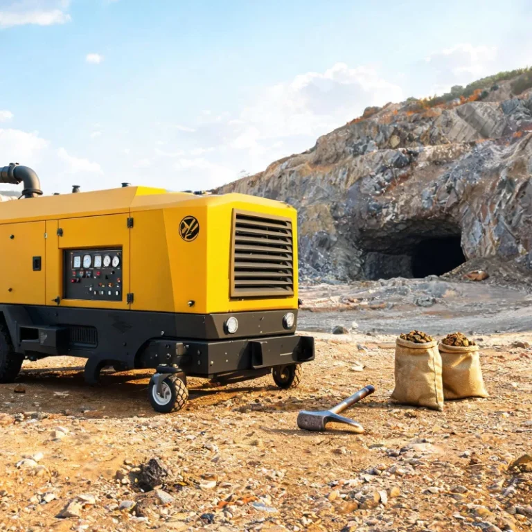 Mobile Skid Mounted Air Compressor for Gold Mine Exploration Projects