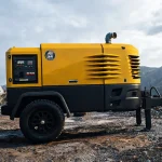 Reliable Two Stage Screw Diesel Portable Air Compressors for Remote Job Sites