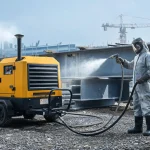 Sizing a Diesel Portable Air Compressor for Industrial Sandblasting