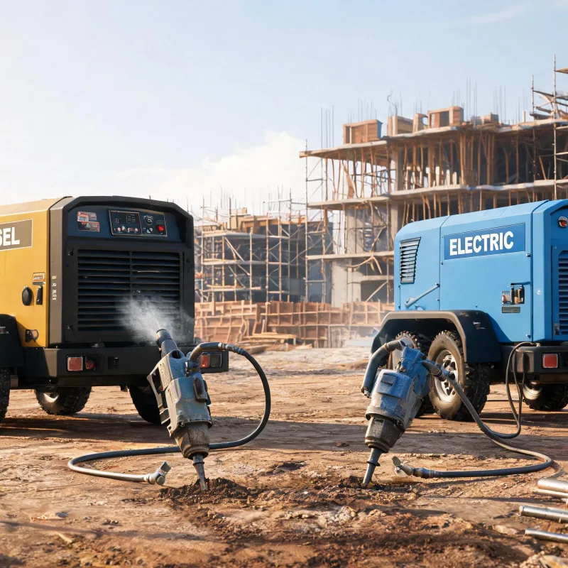 Comply With Safety Standards When Comparing CFM Requirements for Diesel and Electric Compressors