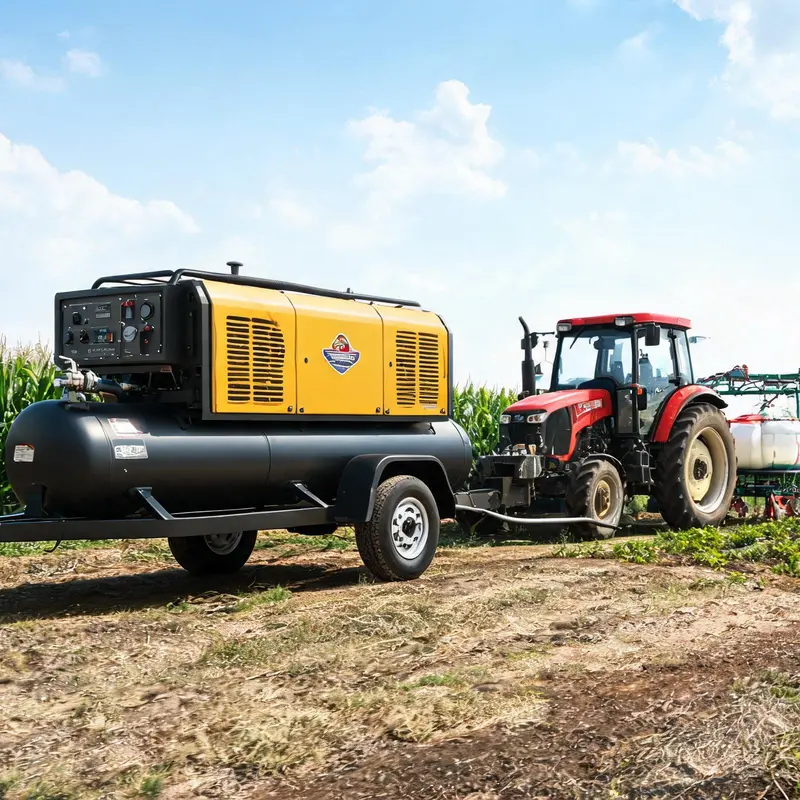 Prevent Overheating for Trailed Agricultural Compressors on Long Work Days