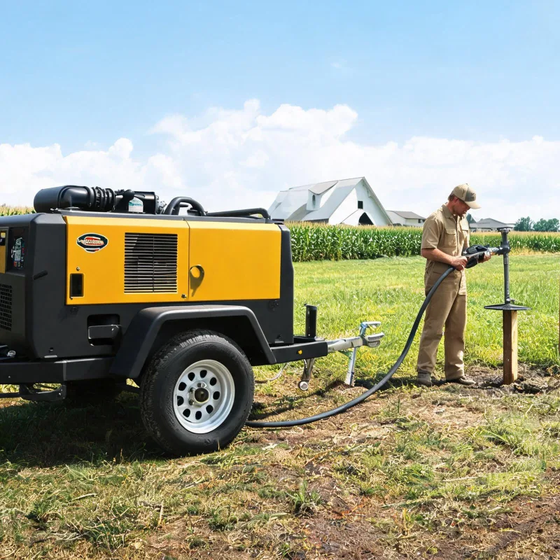 Response: Which Tasks Can a Tow Behind Air Compressor Handle on Large Agriculture Farms