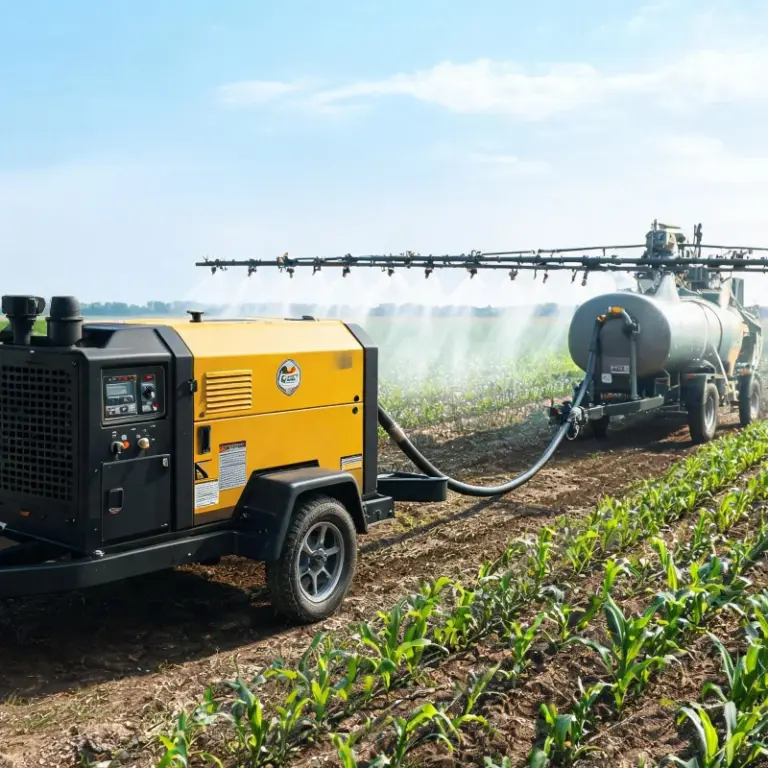 Training Brief: Deploying Towed Air Compressors for Mobile Farm Spraying